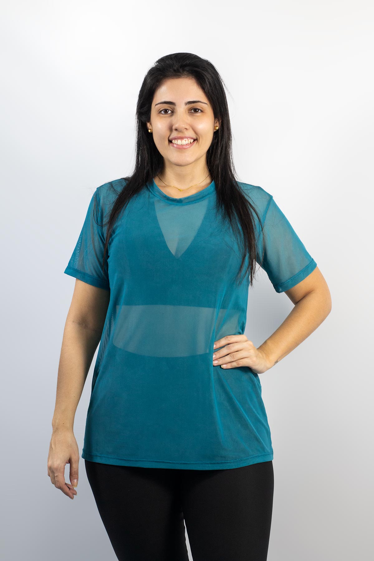 CAMISETÃO DE TULE ref.5545