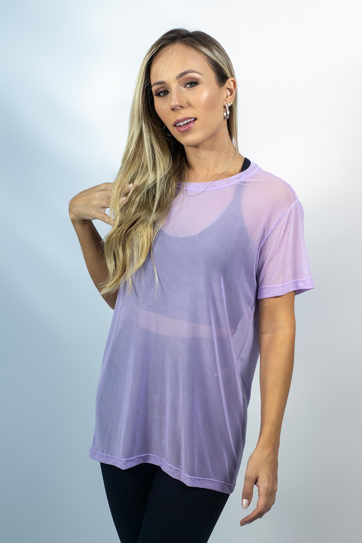 CAMISETÃO DE TULE ref.5545