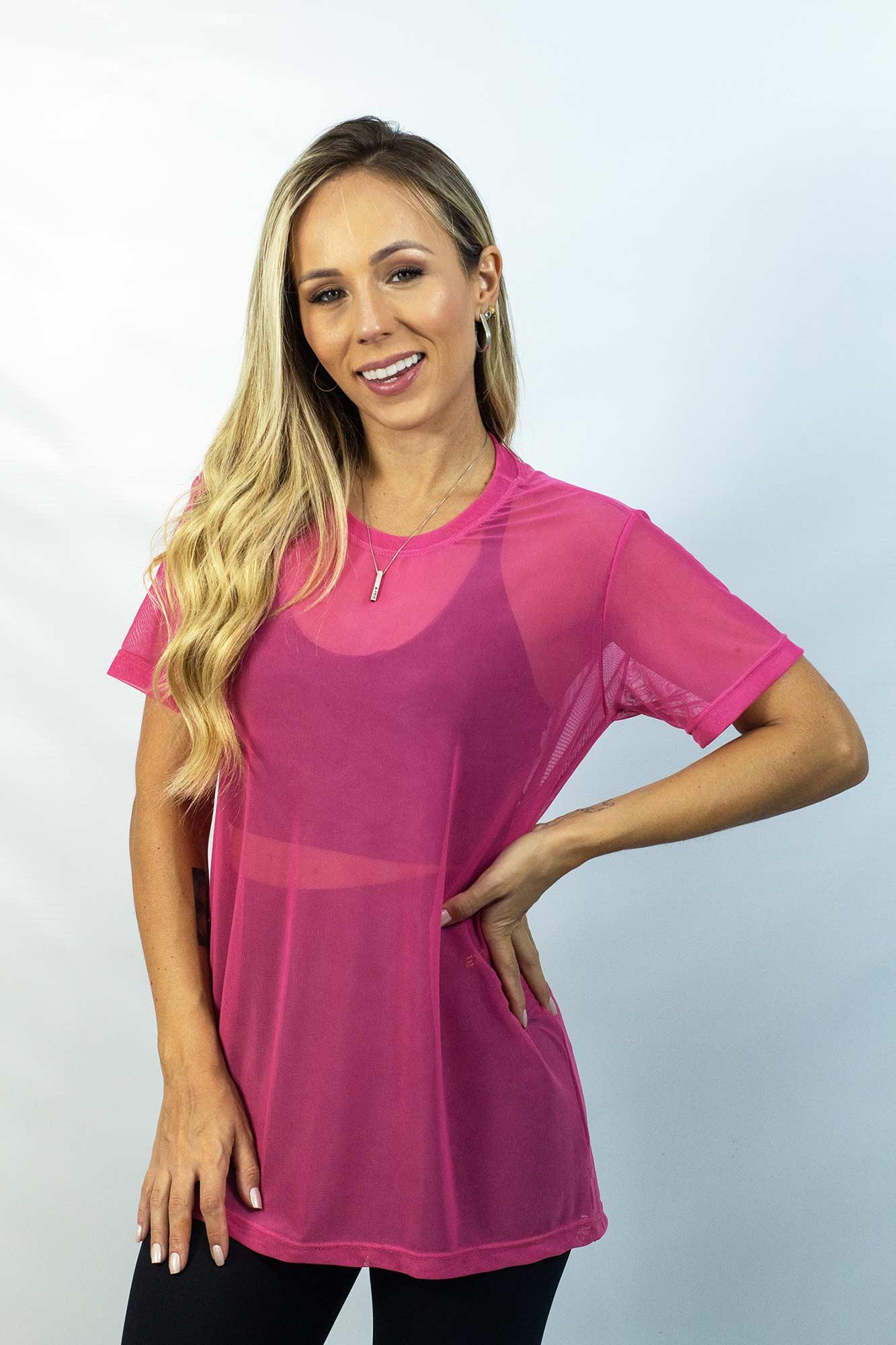 CAMISETÃO DE TULE ref.5545