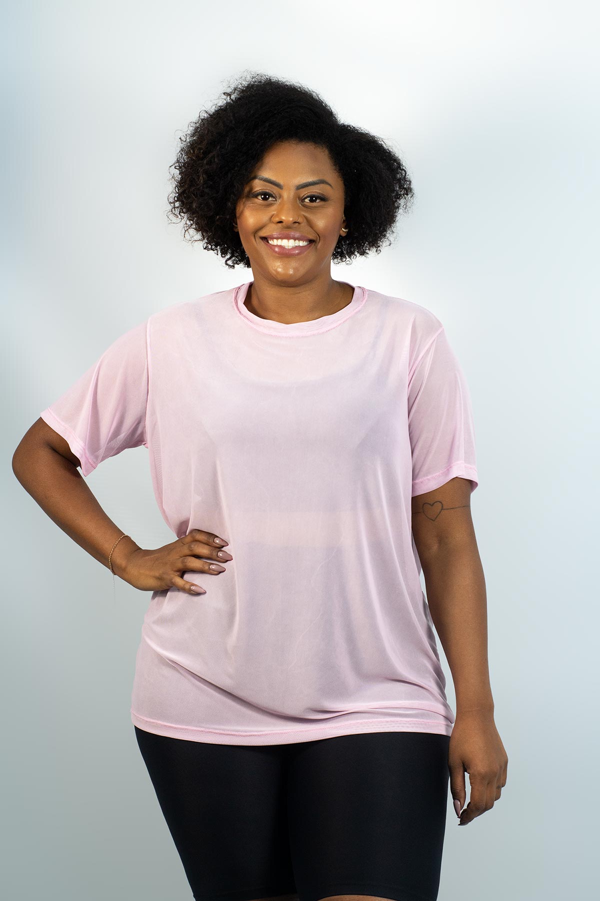 CAMISETÃO DE TULE ref.5545
