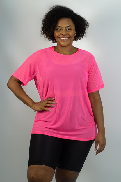 CAMISETÃO DE TULE ref.5545