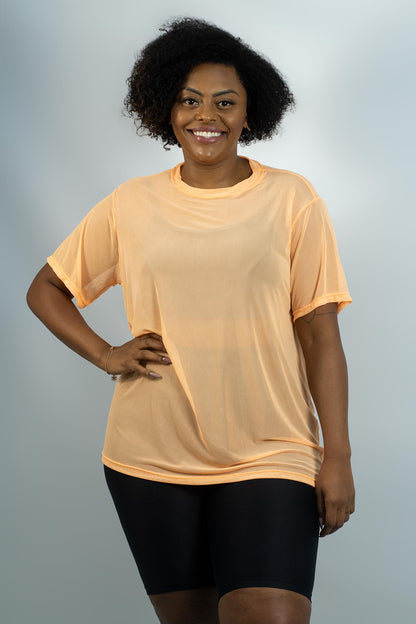 CAMISETÃO DE TULE ref.5545