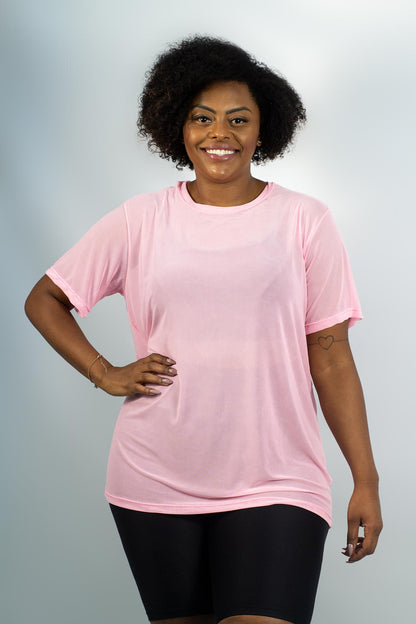 CAMISETÃO DE TULE ref.5545