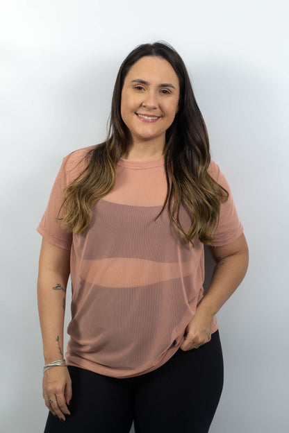 CAMISETÃO DE TULE ref.5545