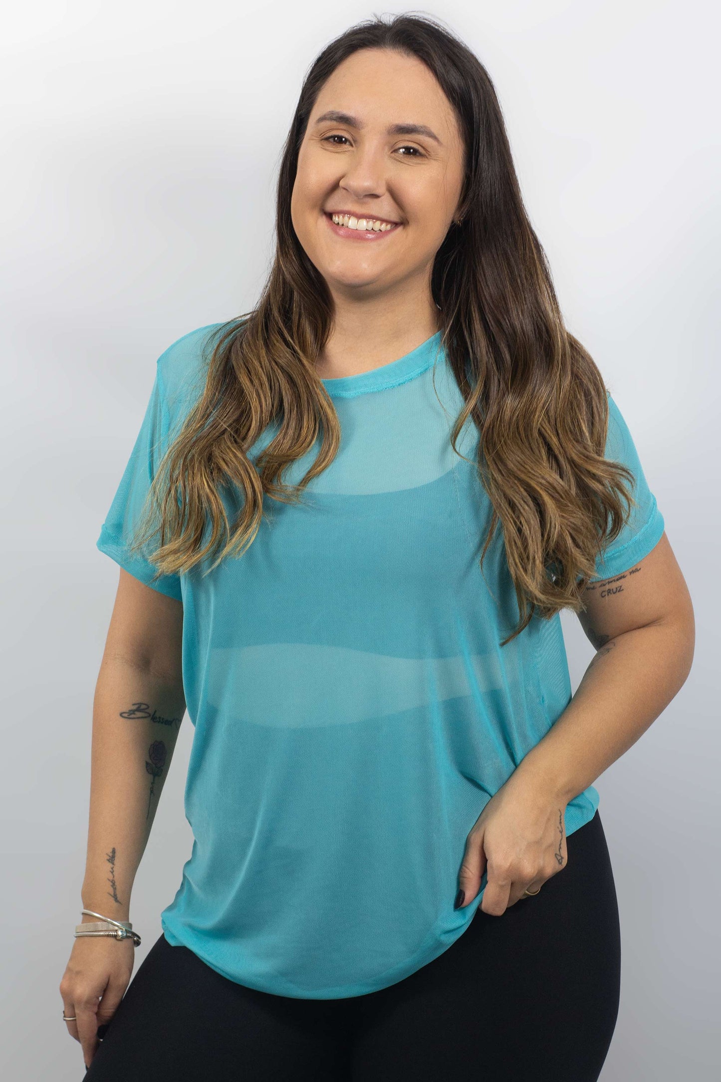 CAMISETÃO DE TULE ref.5545
