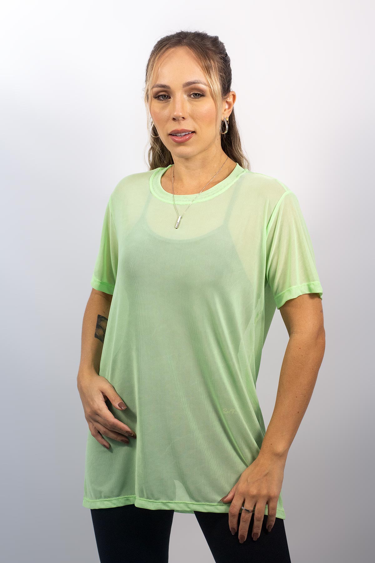 CAMISETÃO DE TULE ref.5545