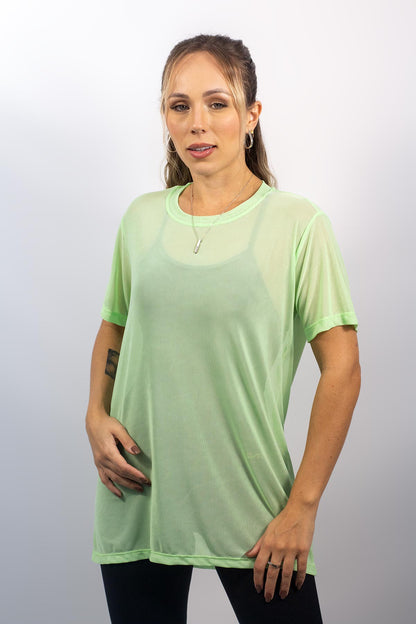 CAMISETÃO DE TULE ref.5545