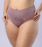 FIO DUPLO PLUS SIZE COM CÓS DUPLO E RENDA ref.20550
